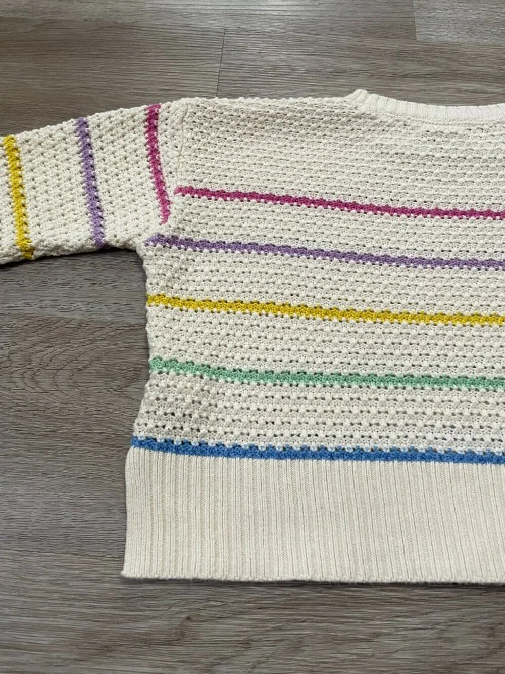 Stripped Cable Kit Sweater